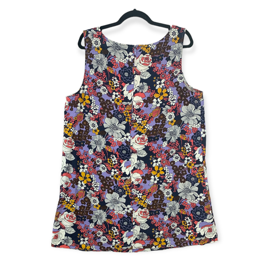 ModCloth Navy Floral Tank Dress with Multicolor Bouquet - Picture 2 of 6